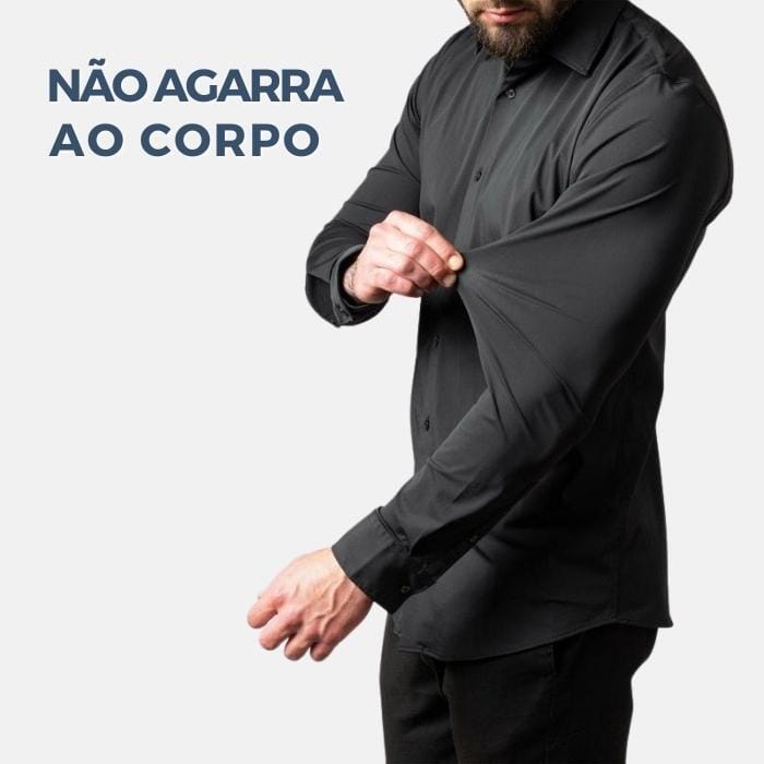 Camisa Social Lisa Conforto Anti Amassado - VINNCI Store